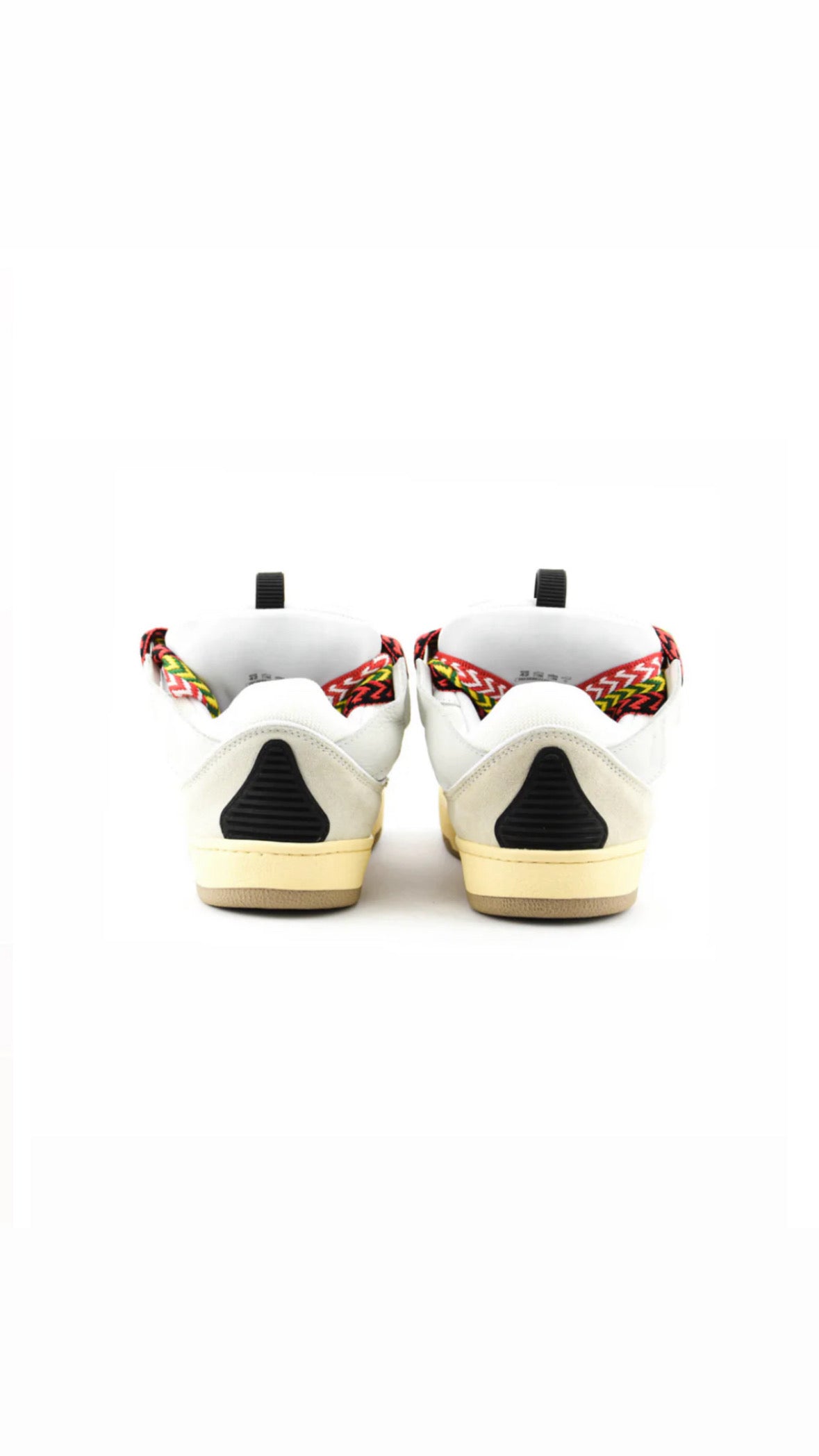 Lanvin | Leather Curb Sneakers (White)