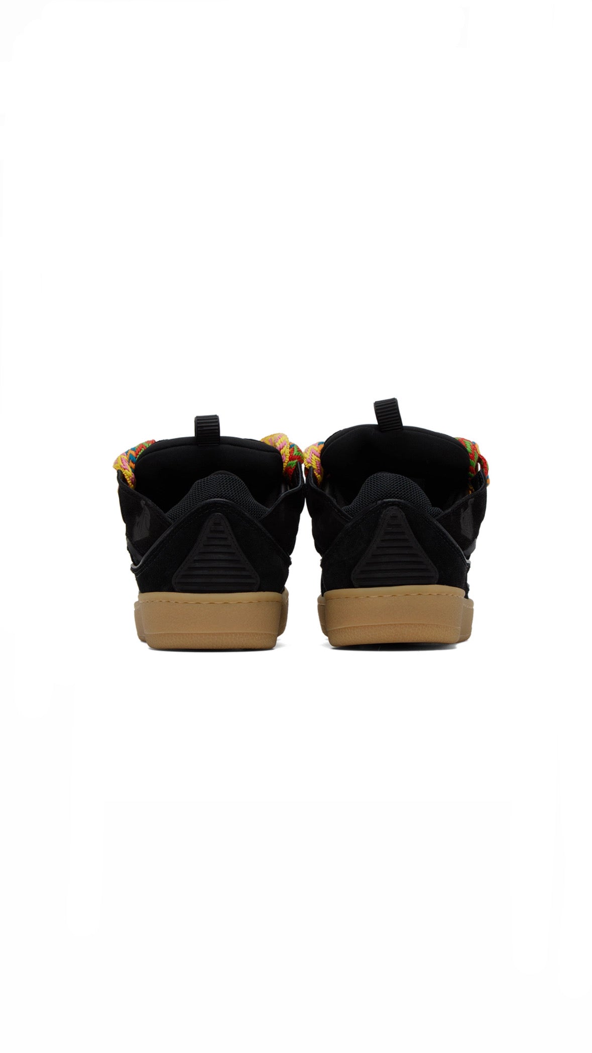 Lanvin | Leather Curb Sneakers (Black)
